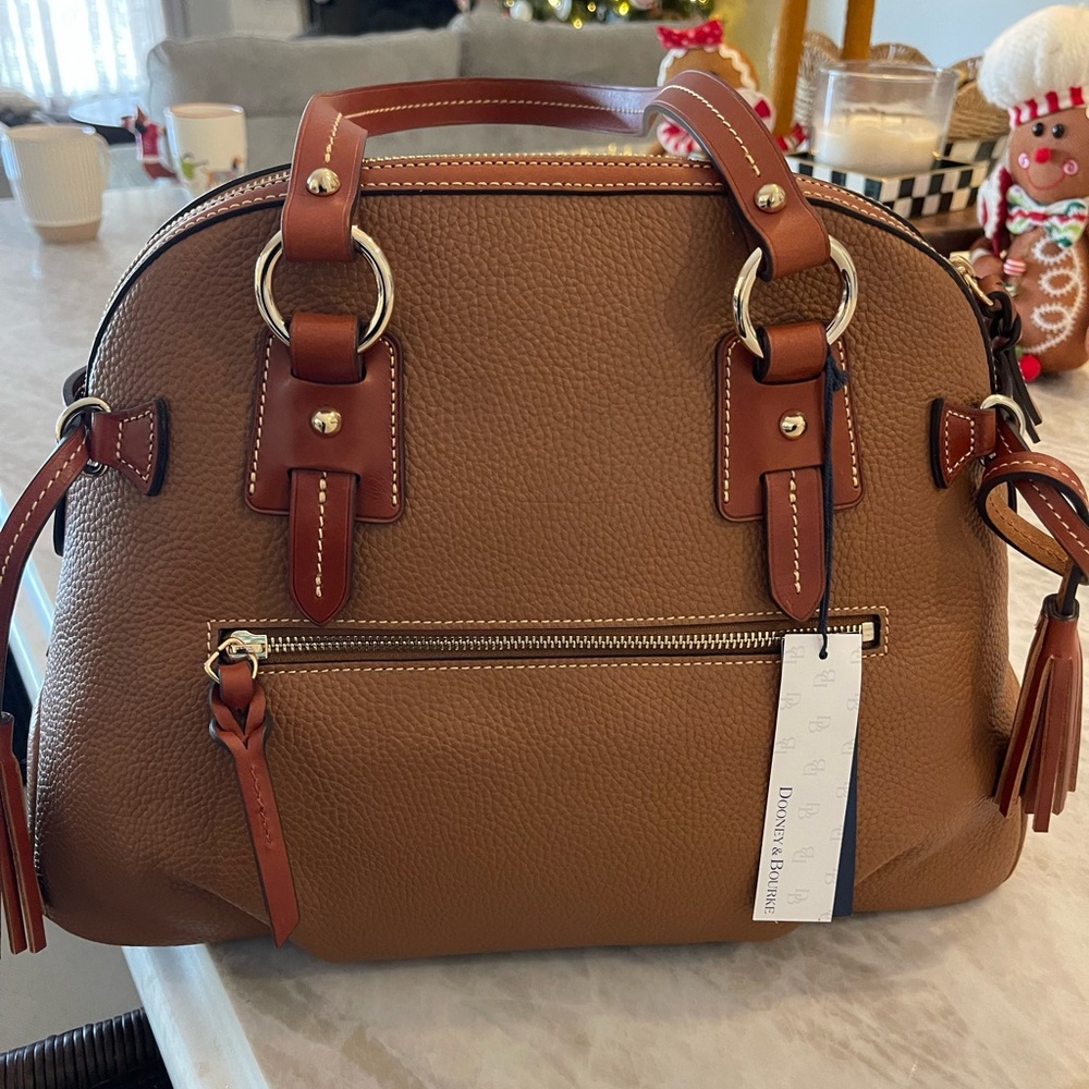 Dooney & Bourke Tan Leather Shoulder Bag